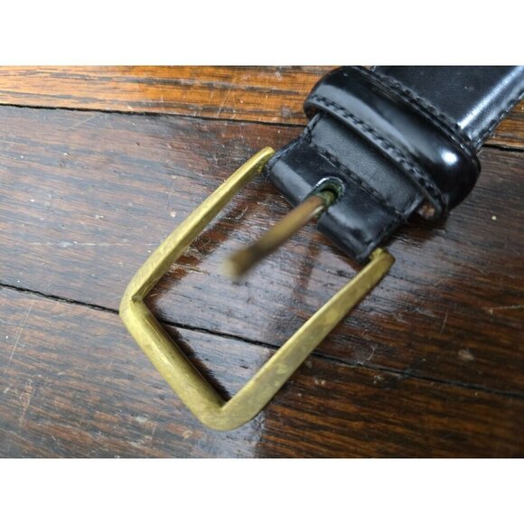 Coach Black Leather Classic Designer Belt - Picture 10 of 13